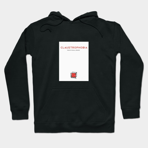 Fear of Small Spaces Hoodie by Massive Phobia